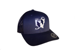 Premium KIDS Curved Truckers Hat - Flathead design