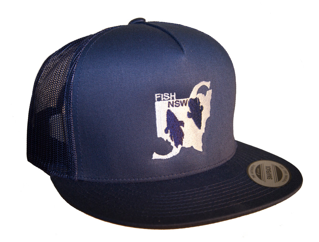 Premium Flat brim Trucker Hat - Flathead Design