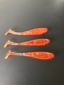 Trigger ‘Small Fry’ 3” paddle tail + Scent